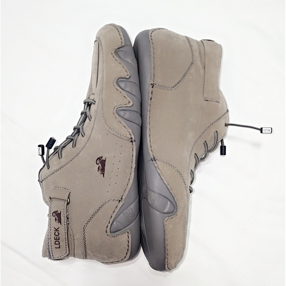 LDeck Unisex 3/4 Top Hiking/Driving Shoes Slip-on Laced-up Size (40) Gray New - Picture 5 of 8